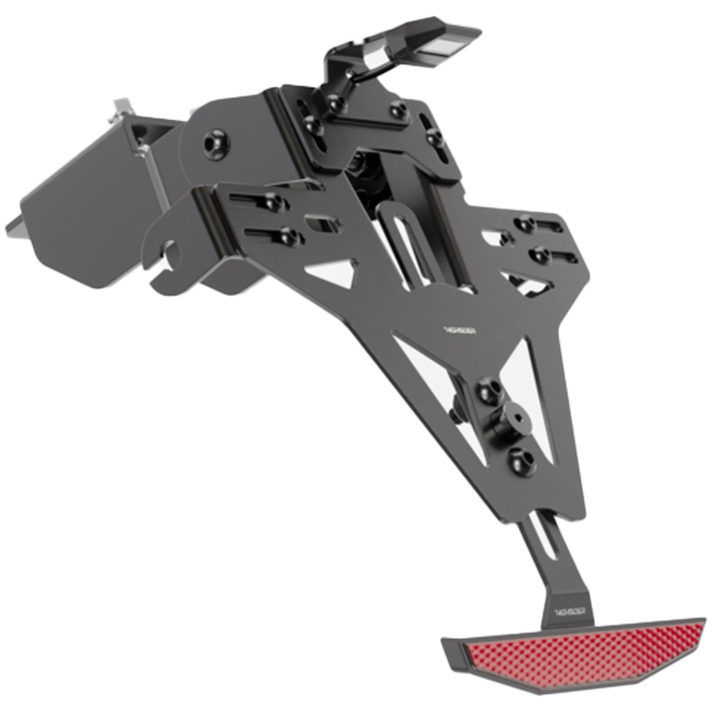 Držač registarske pločice s osvjetljenjem Highsider Akron RS PRO Kawasaki ER-6 F,N crni