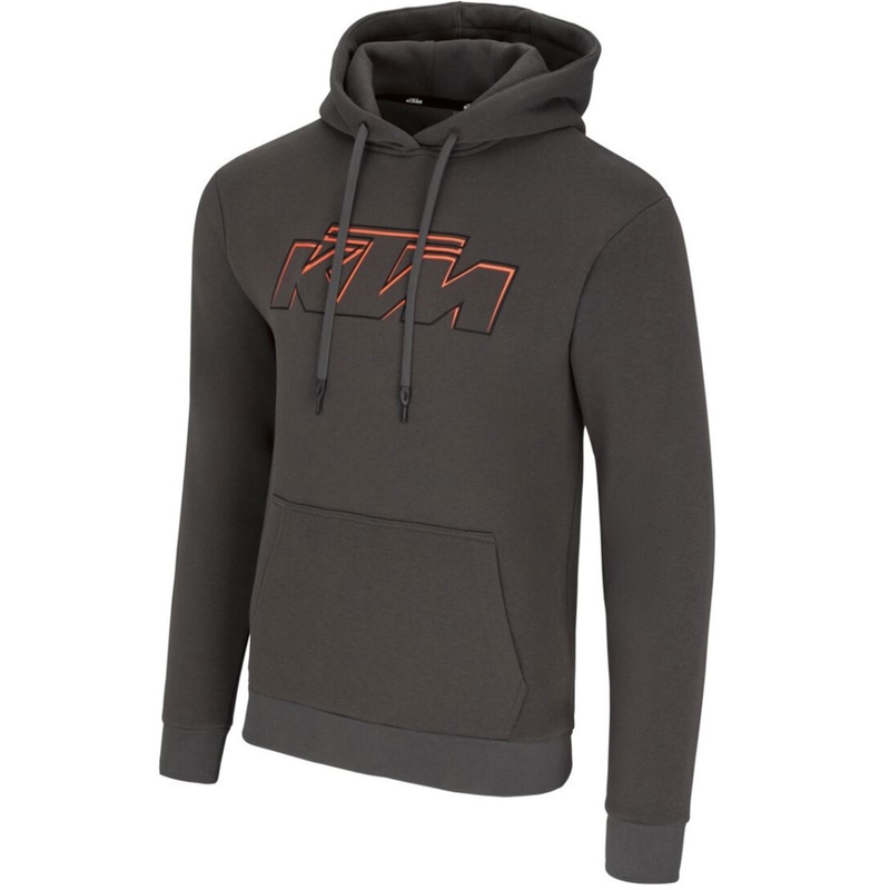 KTM Essential majica s kapuljačom tamno siva
