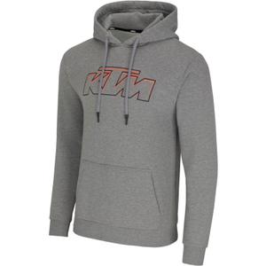 KTM Essential Hoodie svijetlo siva melange