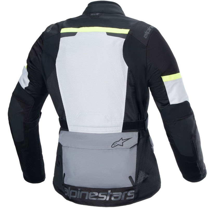 Alpinestars Andes Air Drystar motociklistička jakna svijetlosiva-tamnosiva-crna-fluo žuta