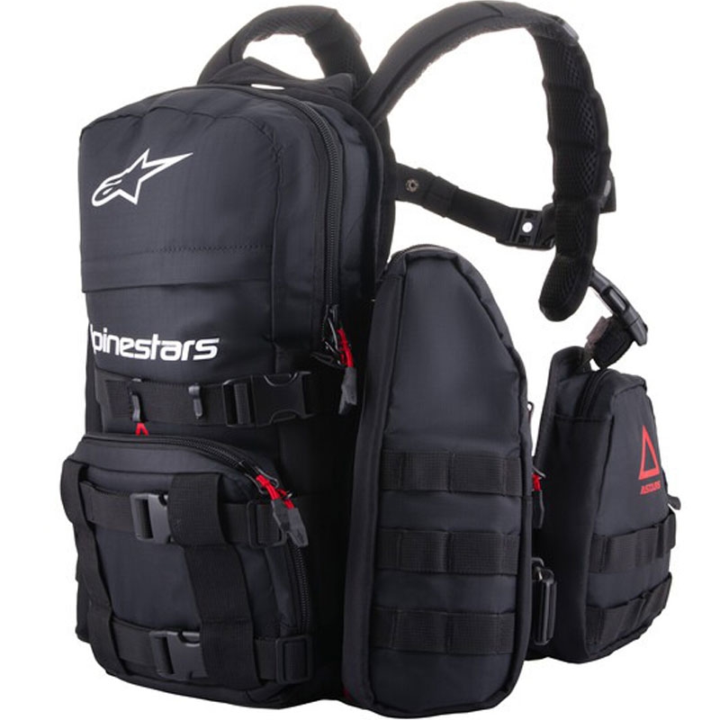 Alpinestars Techdura Taktički ruksak crno-bijeli 9 l
