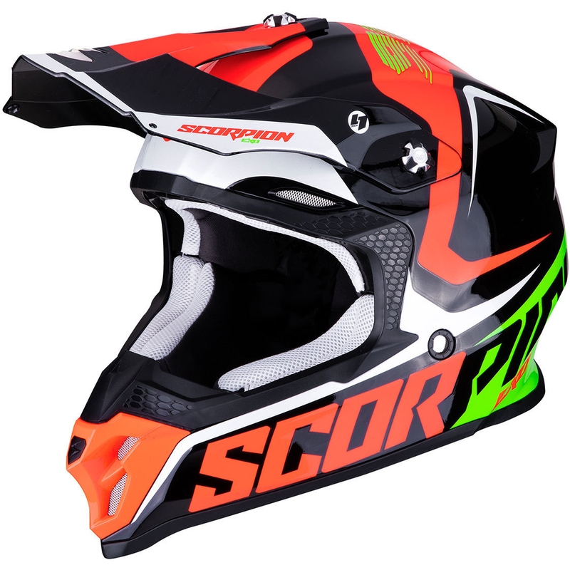Scorpion VX-16 Air Ernee motocross kaciga crno-crveno-zelena