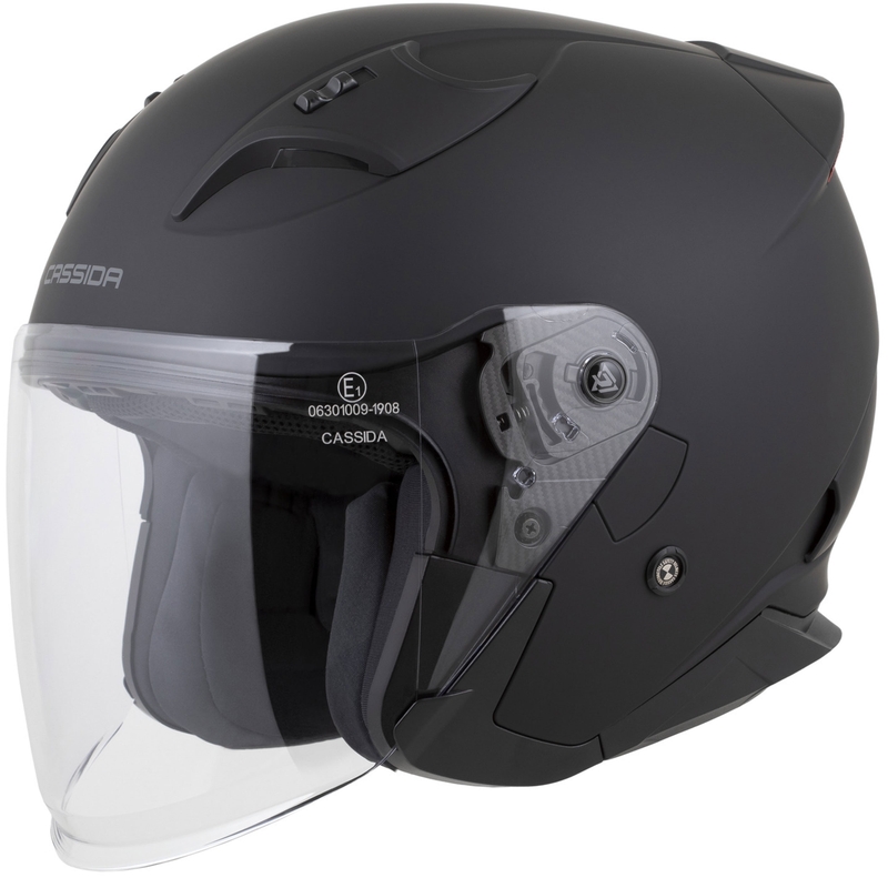 Cassida Reflex 2.0 Solid otvorena motociklistička kaciga mat crna-tamno siva