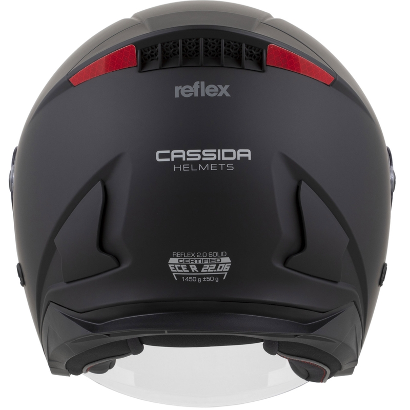Cassida Reflex 2.0 Solid otvorena motociklistička kaciga mat crna-tamno siva