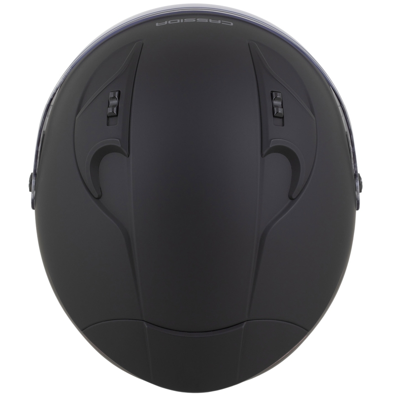Cassida Reflex 2.0 Solid otvorena motociklistička kaciga mat crna-tamno siva