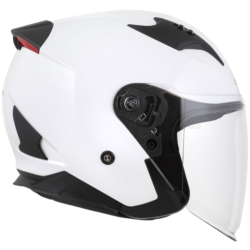 Cassida Reflex 2.0 Solid otvorena motociklistička kaciga bijelo-crne boje