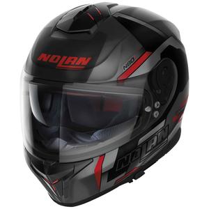 Integralna motociklistička kaciga Nolan N80-8 Wanted N-com mat crno-crvena