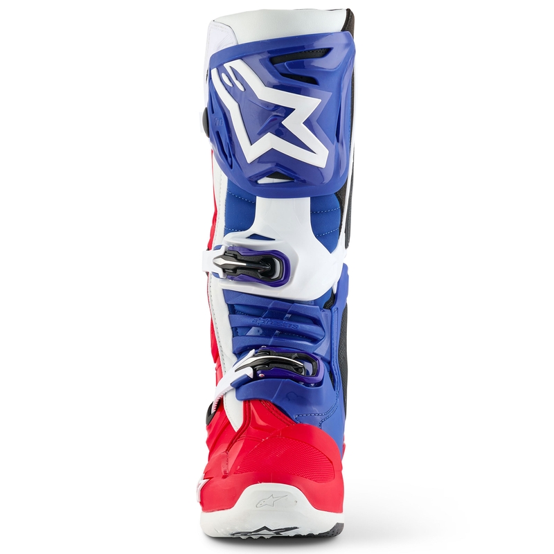 Alpinestars Tech 10 Limited Edition FORTITUDE motociklističke čizme bijelo-plavo-crvene