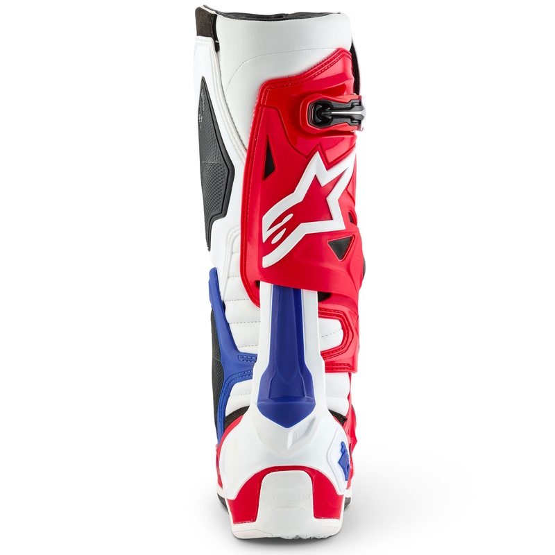 Alpinestars Tech 10 Limited Edition FORTITUDE motociklističke čizme bijelo-plavo-crvene