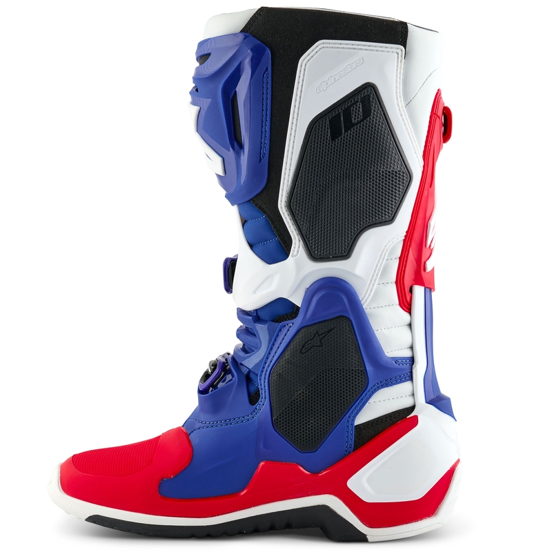 Alpinestars Tech 10 Limited Edition FORTITUDE motociklističke čizme bijelo-plavo-crvene