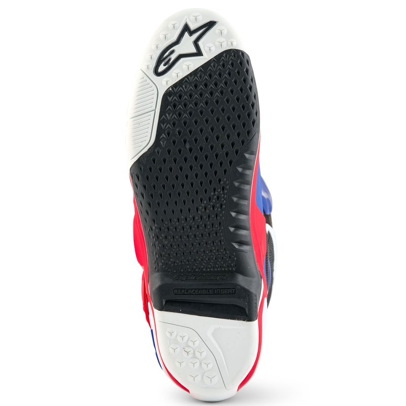 Alpinestars Tech 10 Limited Edition FORTITUDE motociklističke čizme bijelo-plavo-crvene