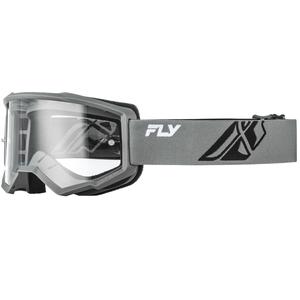 Fly Racing Focus II dječje motokros naočale sivo-crne s prozirnim staklom