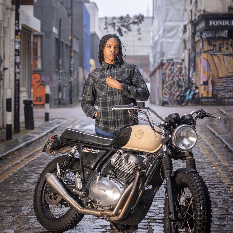 Ženska motociklistička košulja Oxford Kickback 3.0 siva