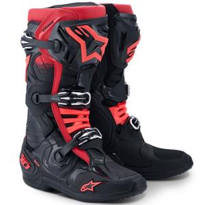 Alpinestars Tech 10 motociklističke čizme crno-crvene