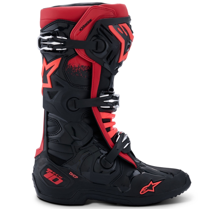 Alpinestars Tech 10 motociklističke čizme crno-crvene