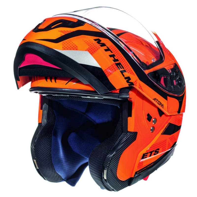 Motoristička kaciga na preklop MT Atom Divergence fluo orange - II. kvaliteta