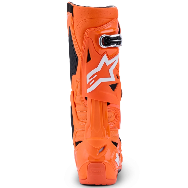 Alpinestars Tech 10 Supervented motociklističke čizme fluo narančasto-crno-bijele