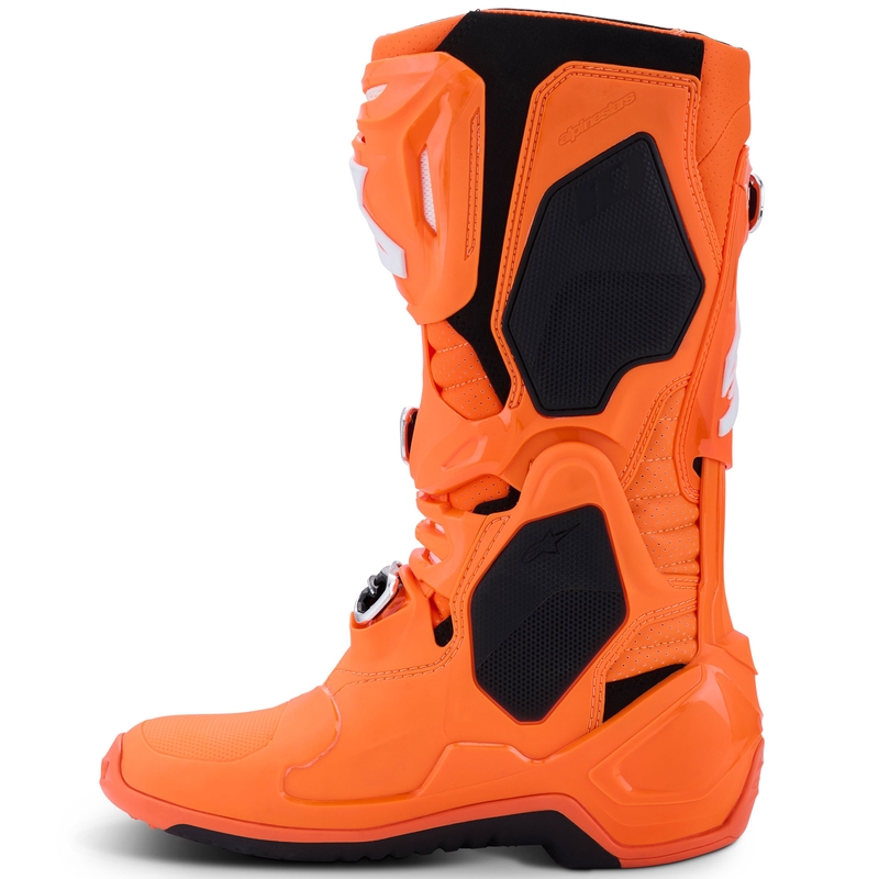 Alpinestars Tech 10 Supervented motociklističke čizme fluo narančasto-crno-bijele