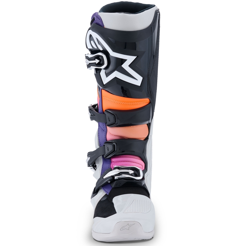 Alpinestars Tech 7 motociklističke čizme crne-svijetlo sive-fluo narančaste-gradijentne