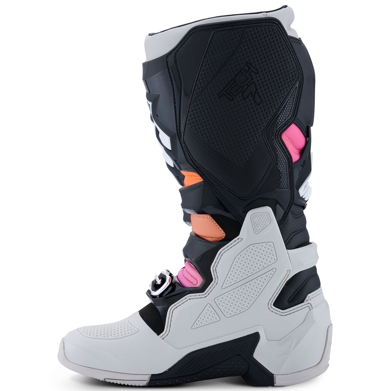 Alpinestars Tech 7 motociklističke čizme crne-svijetlo sive-fluo narančaste-gradijentne