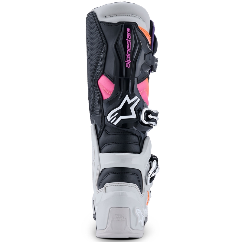 Alpinestars Tech 7 motociklističke čizme crne-svijetlo sive-fluo narančaste-gradijentne