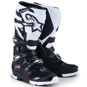 Alpinestars Tech 7 Enduro motociklističke čizme crno-bijele