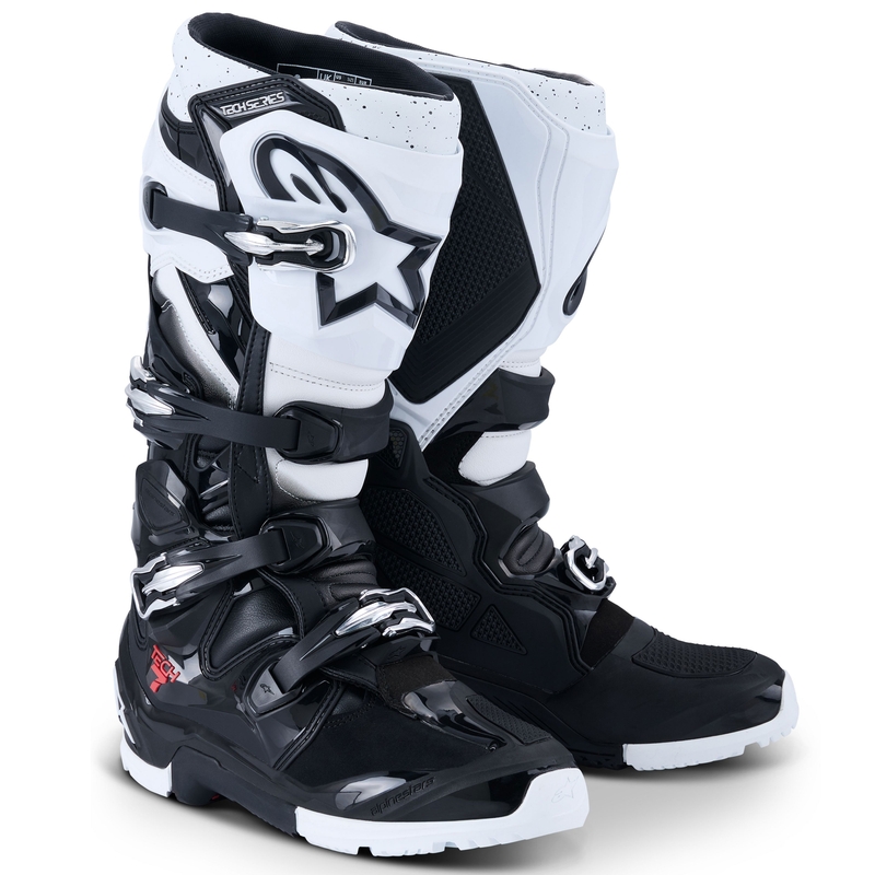 Alpinestars Tech 7 Enduro motociklističke čizme crno-bijele