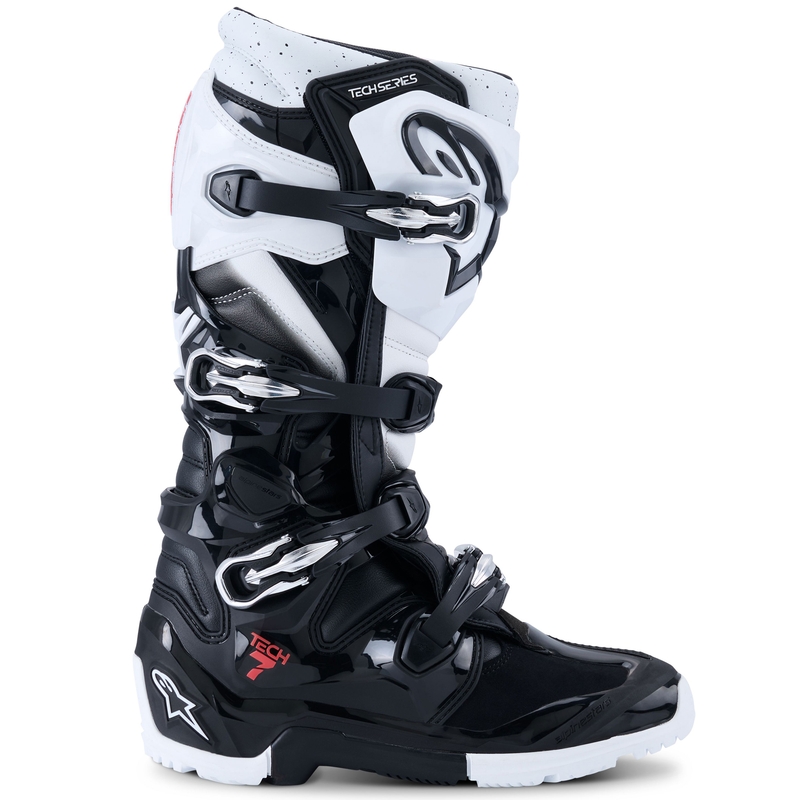 Alpinestars Tech 7 Enduro motociklističke čizme crno-bijele