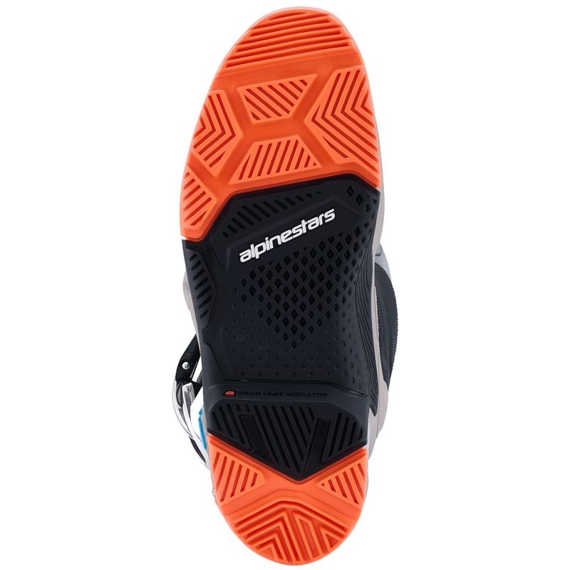 Alpinestars Tech 7 Enduro motociklističke čizme crne-tamno sive-fluo narančaste