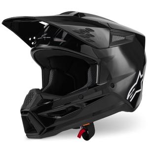 Alpinestars S-M3 Solid motokros kaciga crna