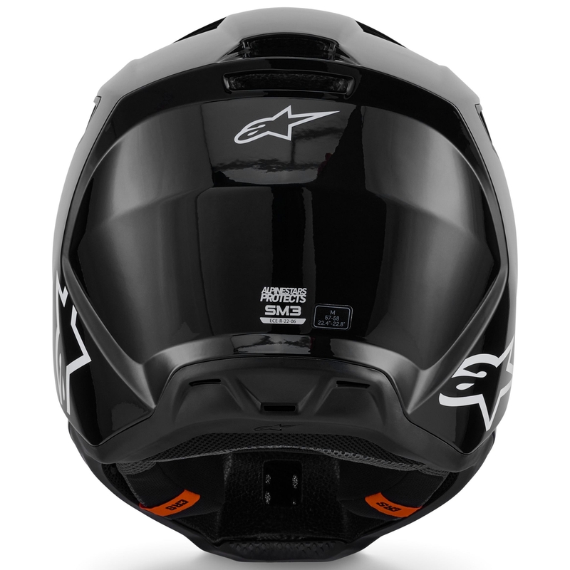 Alpinestars S-M3 Solid motokros kaciga crna