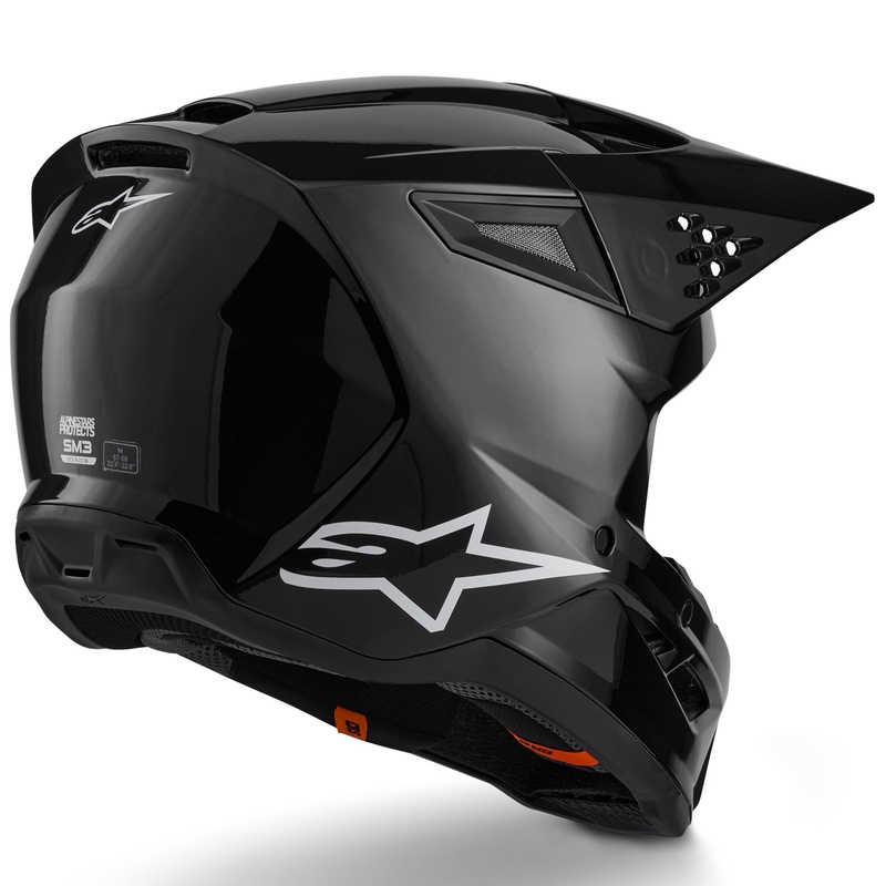Alpinestars S-M3 Solid motokros kaciga crna