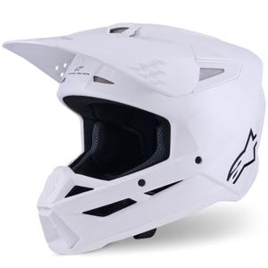 Alpinestars S-M3 Solid motokros kaciga bijela