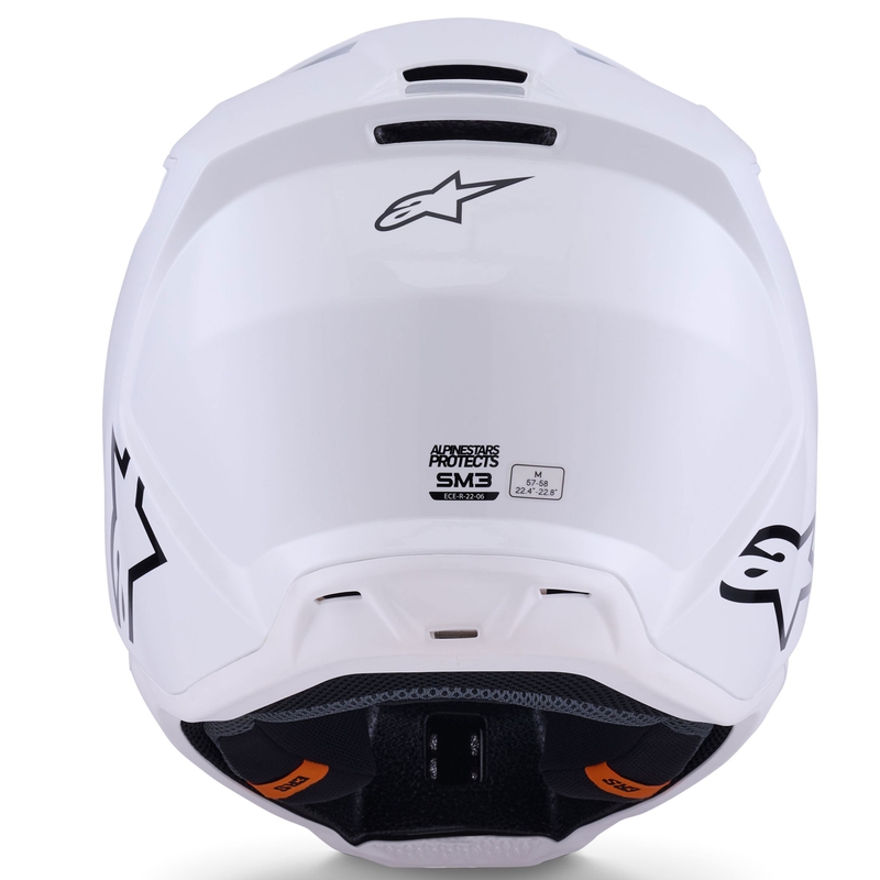 Alpinestars S-M3 Solid motokros kaciga bijela