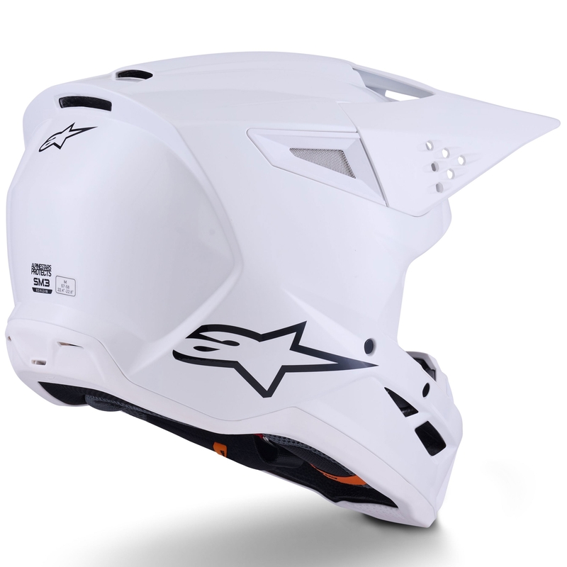 Alpinestars S-M3 Solid motokros kaciga bijela