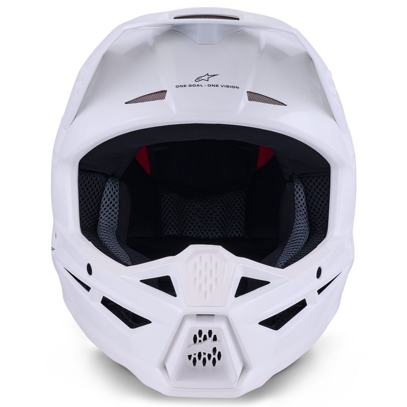 Alpinestars S-M3 Solid motokros kaciga bijela