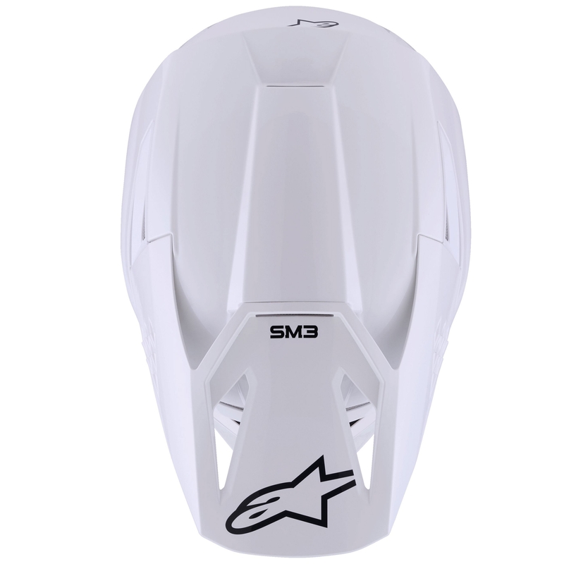Alpinestars S-M3 Solid motokros kaciga bijela