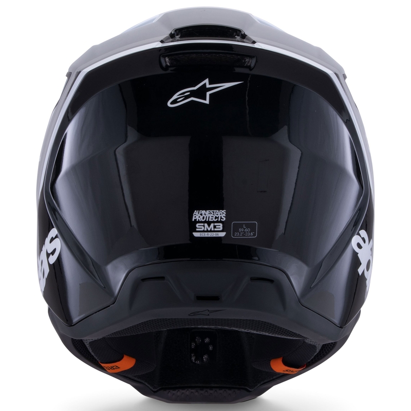 Alpinestars S-M3 Radium motocross kaciga crno-bijelo-siva