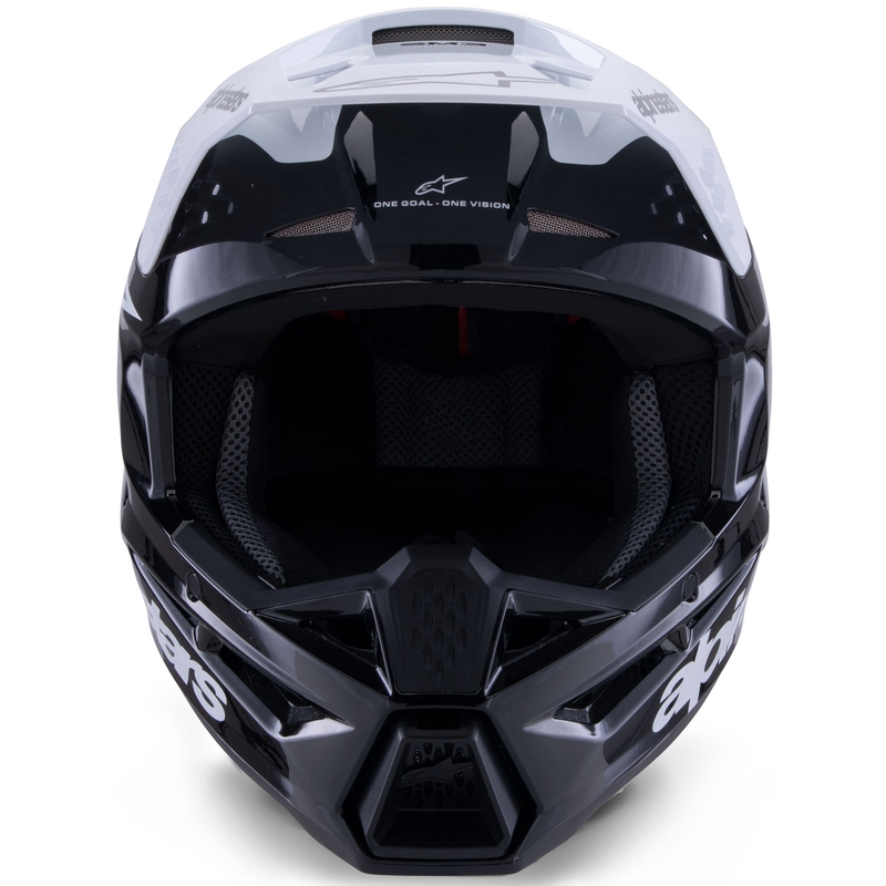 Alpinestars S-M3 Radium motocross kaciga crno-bijelo-siva