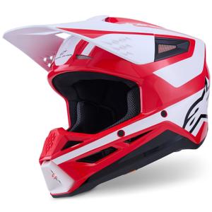 Alpinestars S-M3 Heat motocross kaciga crveno-bijelo-crna