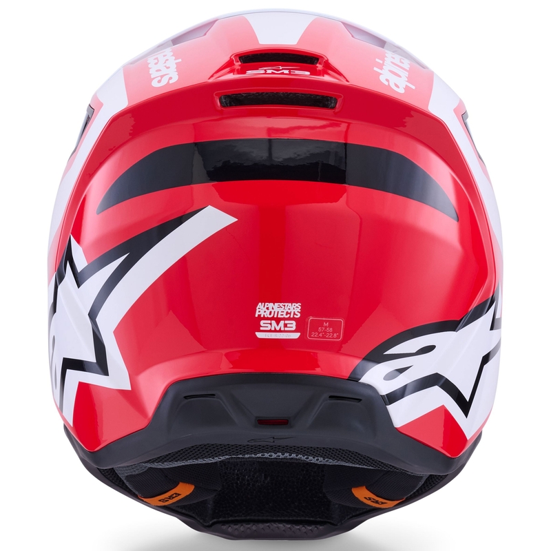 Alpinestars S-M3 Heat motocross kaciga crveno-bijelo-crna