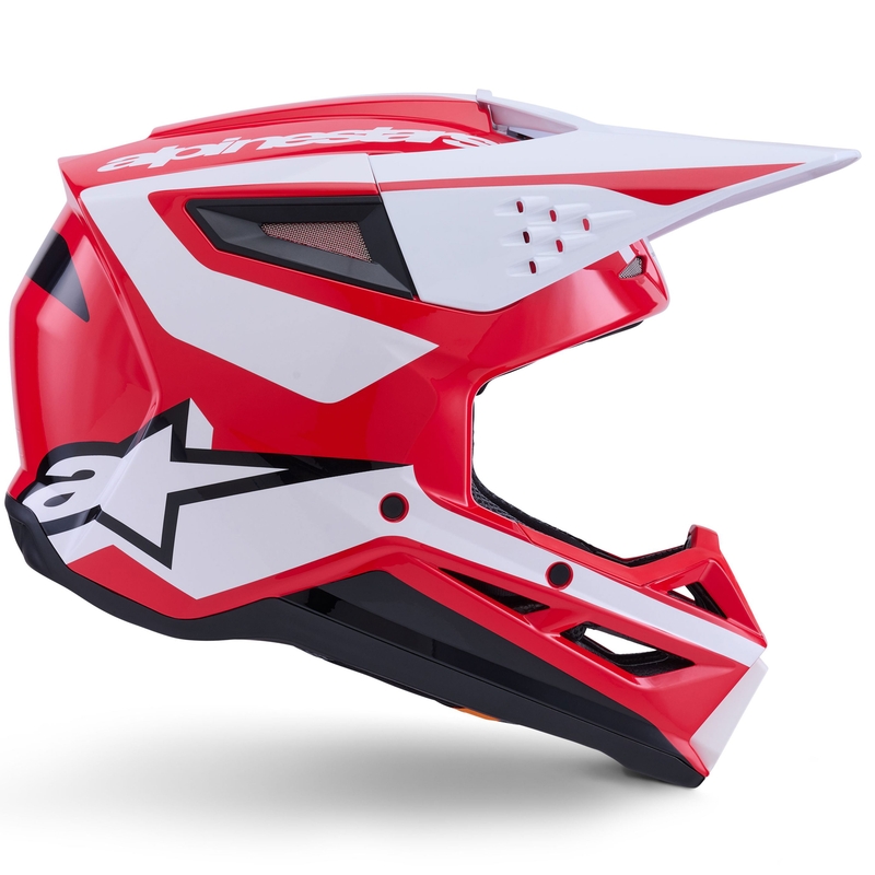 Alpinestars S-M3 Heat motocross kaciga crveno-bijelo-crna