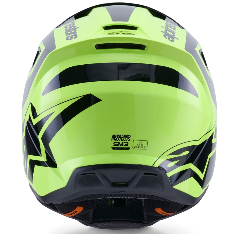 Alpinestars S-M3 Heat motocross kaciga fluo žuto-crna