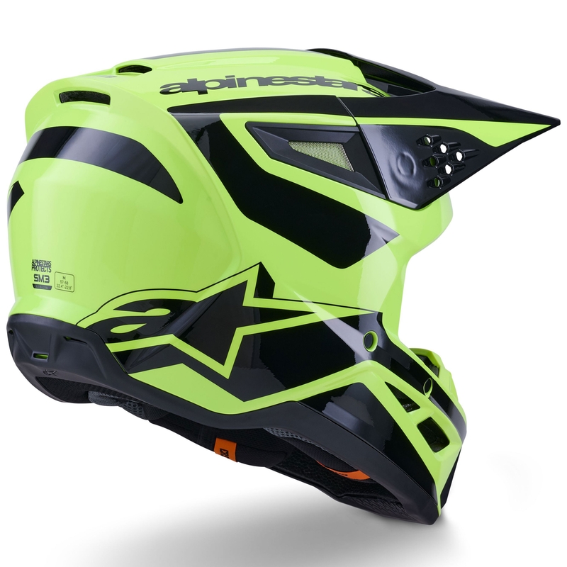 Alpinestars S-M3 Heat motocross kaciga fluo žuto-crna