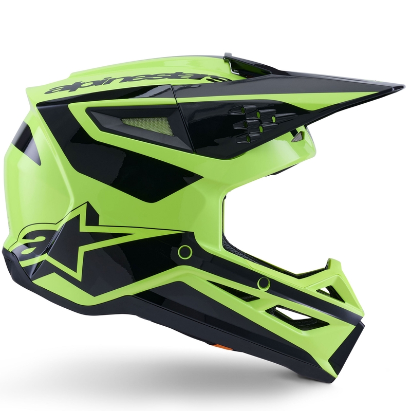 Alpinestars S-M3 Heat motocross kaciga fluo žuto-crna