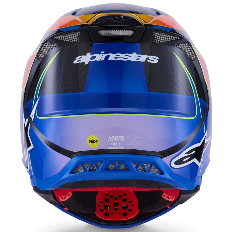 Alpinestars Supertech S-M10 Era motocross kaciga plavo-crveno-fluo žuta
