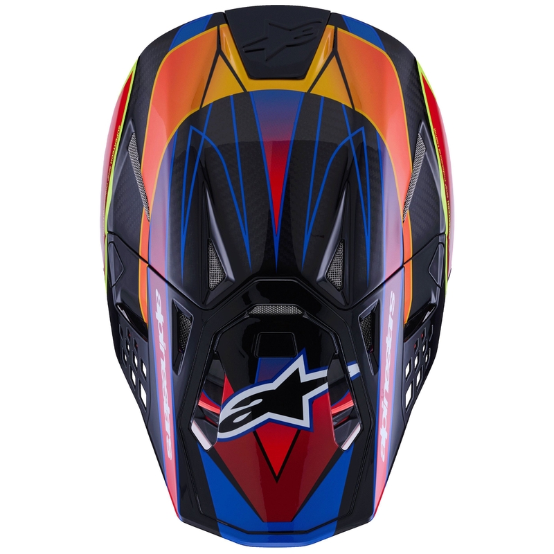 Alpinestars Supertech S-M10 Era motocross kaciga plavo-crveno-fluo žuta