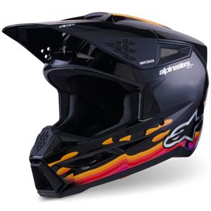 Alpinestars S-M3 Force motocross kaciga crno-žuto-crveno-bijela