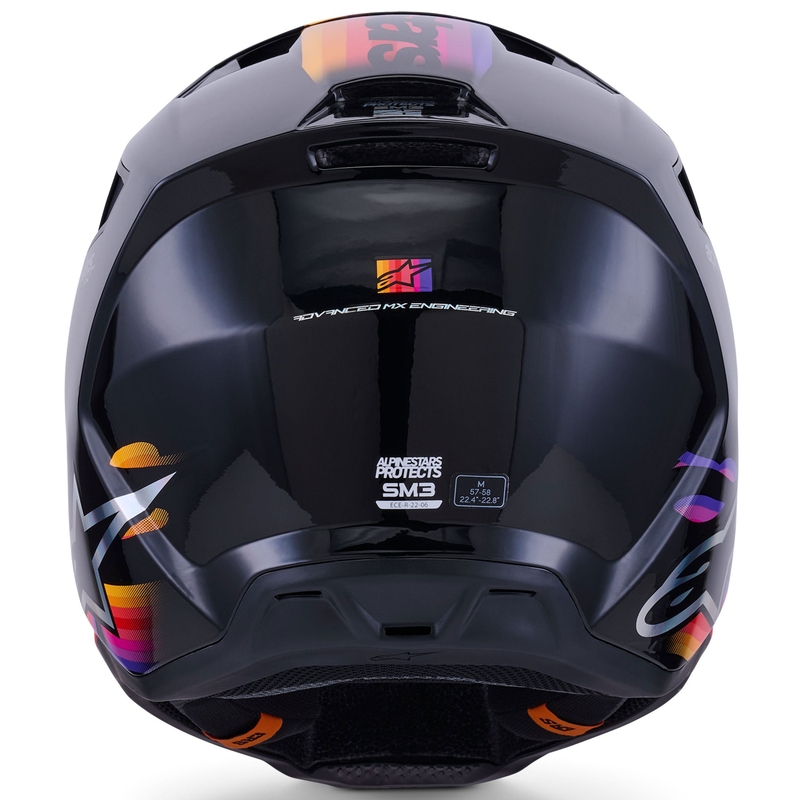 Alpinestars S-M3 Force motocross kaciga crno-žuto-crveno-bijela