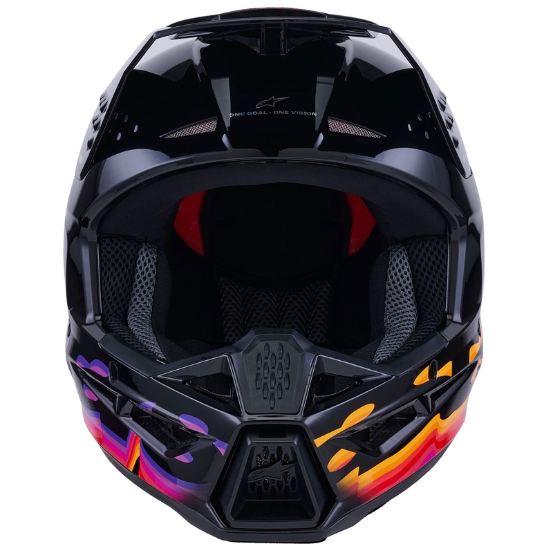 Alpinestars S-M3 Force motocross kaciga crno-žuto-crveno-bijela